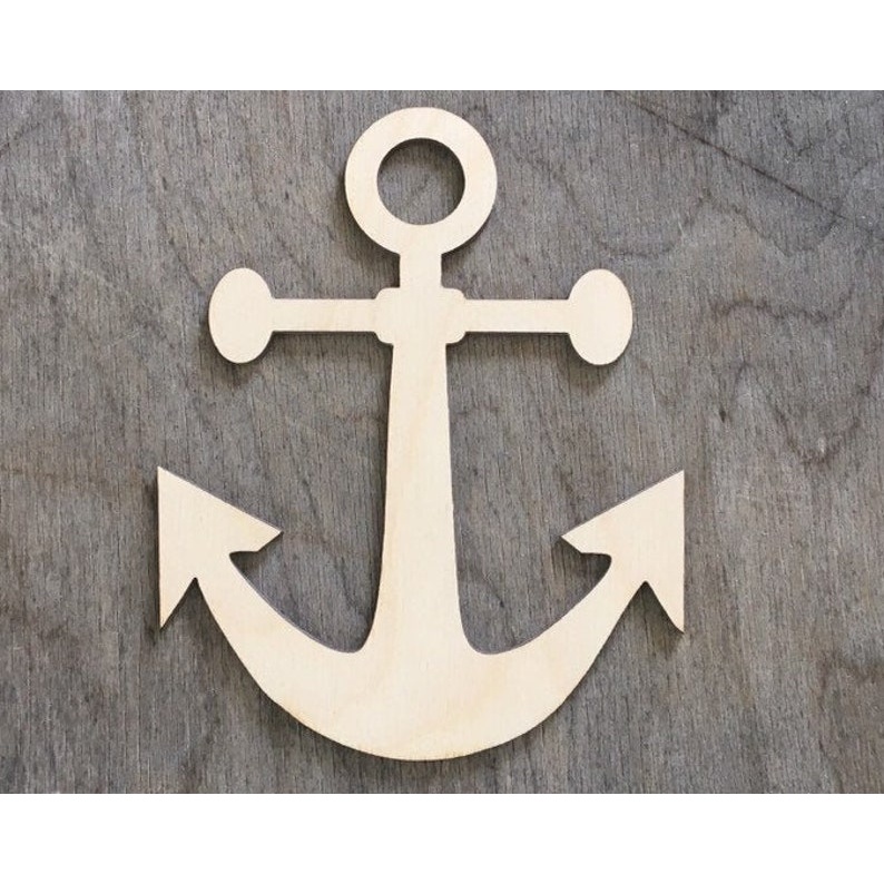2"-20" Anchor Cut-outs Wood Cutout - wood cutout by Growing Tree Gallery