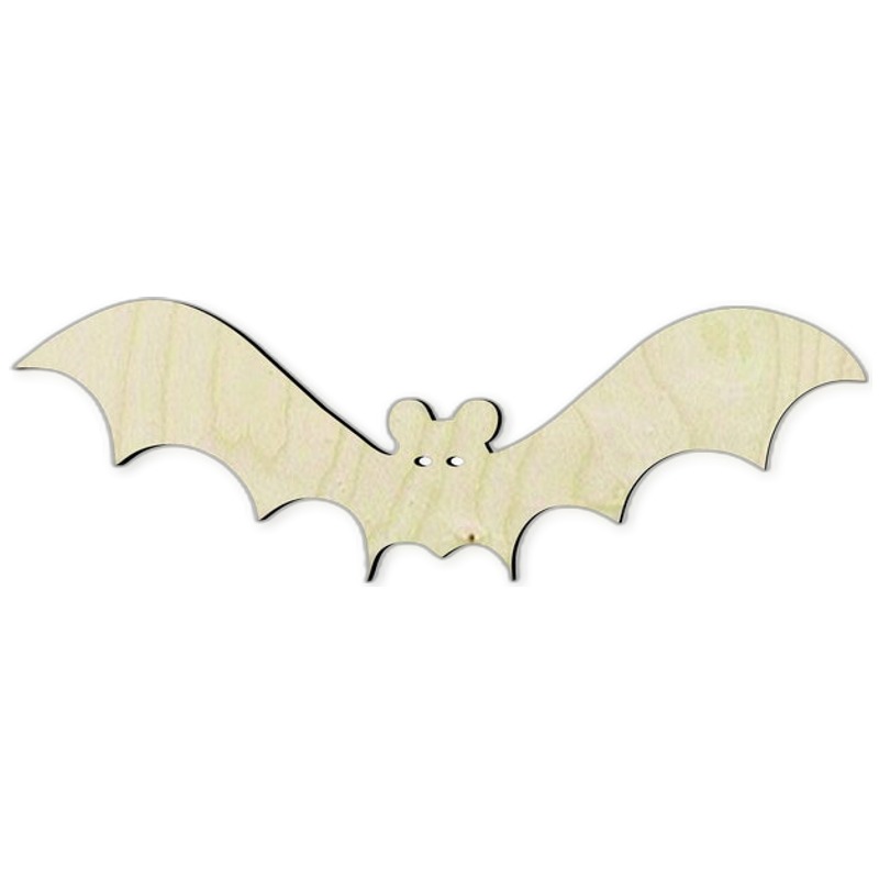 2"-20" Bat Wood Cutout - wood cutout by Growing Tree Gallery