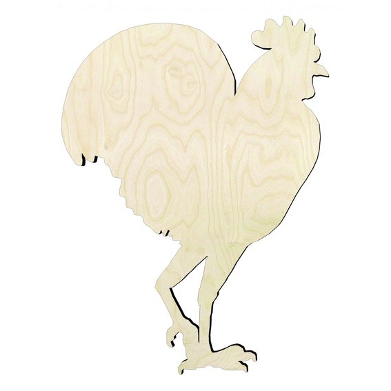 2"-20" Chicken- #2 Wood Cutout - wood cutout by Growing Tree Gallery