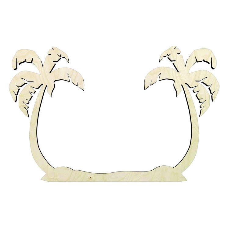 2"-20" Palm Tree- #2 Wood Cutout - wood cutout by Growing Tree Gallery