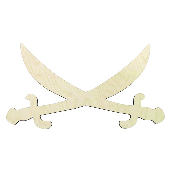 2"-20" Pirate Swords wood cutouts Craft Supply - wood cutout by Growing Tree Gallery