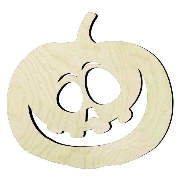 2"-20" Pumpkin Face Wood Cutout - wood cutout by Growing Tree Gallery
