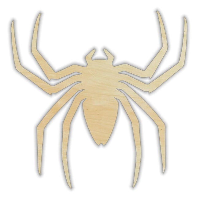 2"-20" Spider- Halloween wood cutouts - laser-cut Baltic birch wood cutout for craft projects