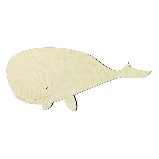 2"-20" Whaleor un Wood Cutout - wood cutout by Growing Tree Gallery