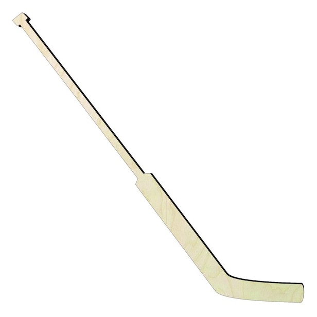 2"-24" Hockey Goalie Stick- Hockey stick - sports cu... Wood Cutout - wood cutout by Growing Tree Gallery