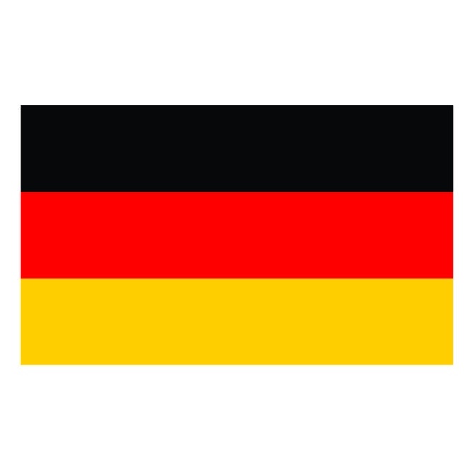 2"- 28" German Flag Car Decal - Laptop sticker - Outdoor Vinyl - premium vinyl decal by Growing Tree Gallery