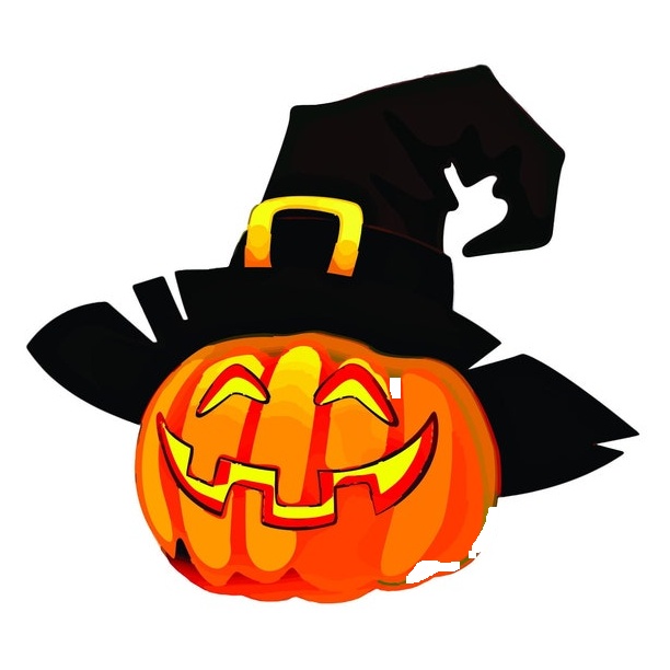 2"- 28" Jack O' lantern Decal- Laptop sticker - Outdoor Vinyl - Car Decal - premium vinyl decal by Growing Tree Gallery