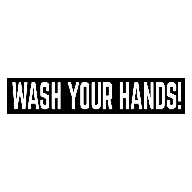 2"- 28" Wash your hands Decal - Laptop sticker - Outdoor Vinyl - Car Decal - vinyl decal by Growing Tree Gallery