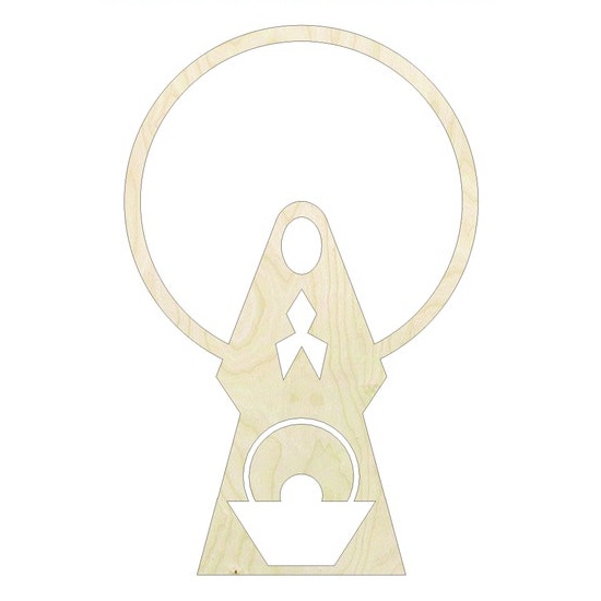 3"-20" Mary and baby Jesus Wood Cutout - wood cutout by Growing Tree Gallery