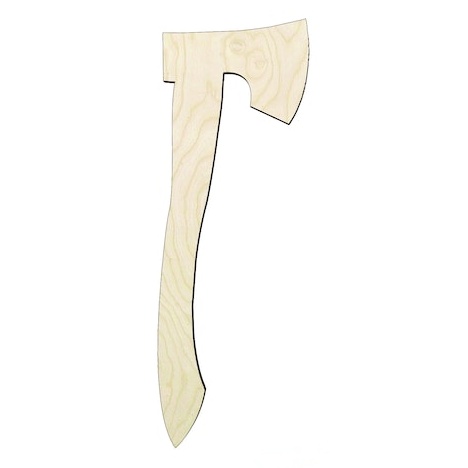 Ax -Multiple Sizes Wood Cutout - wood cutout by Growing Tree Gallery