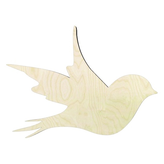 Bird Multiple Sizes Wood Cutout - wood cutout by Growing Tree Gallery