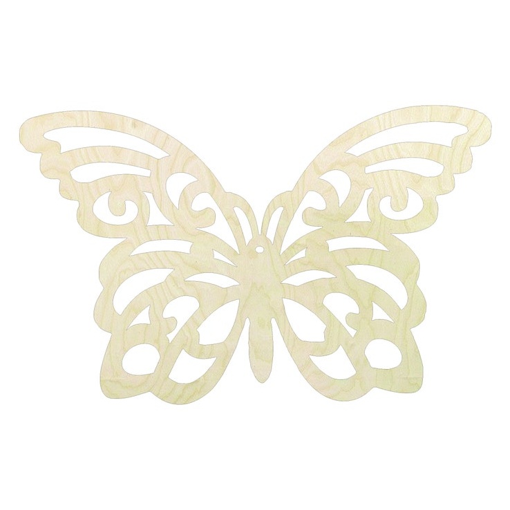 Butterfly -Multiple Sizes Wood Cutout - wood cutout by Growing Tree Gallery