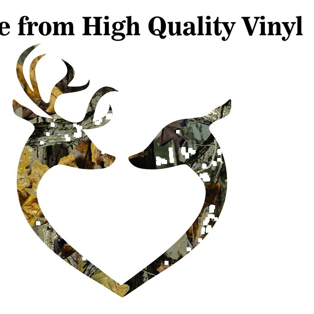 Camouflage Deer Decal- Laptop sticker - Outdoor Vinyl - Car Decal - vinyl decal by Growing Tree Gallery
