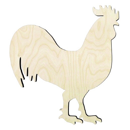 Chicken -Multiple Sizes Wood Cutout - wood cutout by Growing Tree Gallery