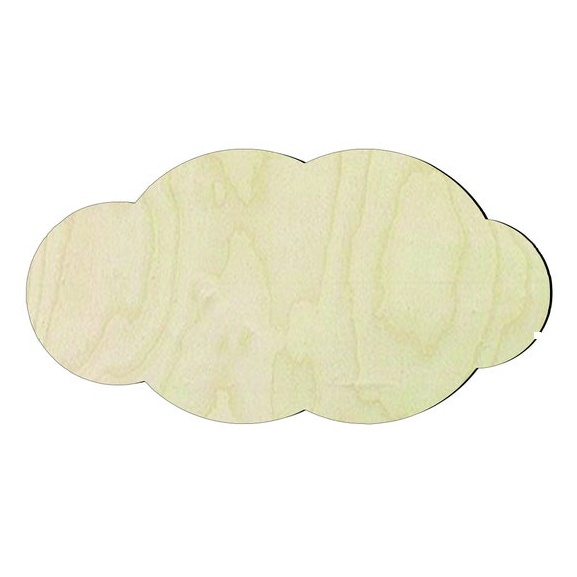 Cloud -Multiple Sizes Wood Cutout - wood cutout by Growing Tree Gallery