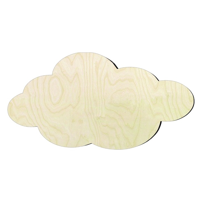 Cloud -Multiple Sizesor un Wood Cutout - laser-cut Baltic birch wood cutout for craft projects