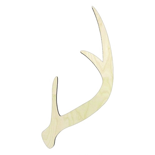 Deer Antlers -Multiple Sizes Wood Cutout - wood cutout by Growing Tree Gallery