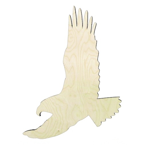 Eagle -Multiple Sizes#3 Wood Cutout - wood cutout by Growing Tree Gallery