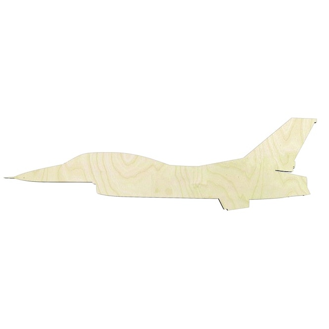 Fighter Jet Plane - Multiple Sizes #2 Wood Cutout - wood cutout by Growing Tree Gallery