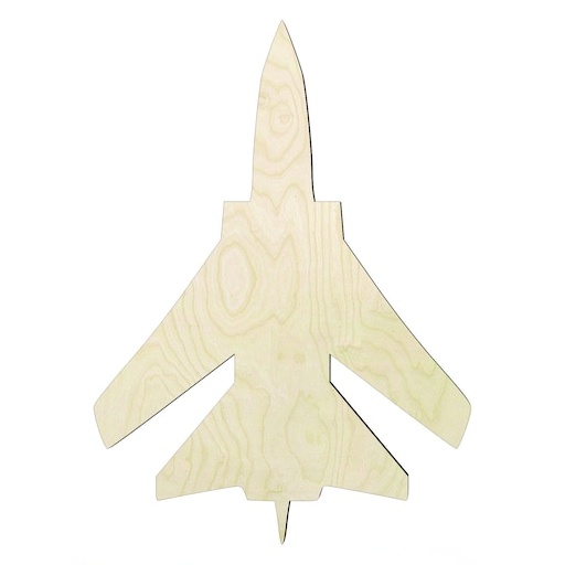 Fighter Jet Plane - Multiple Sizes #3 Wood Cutout - wood cutout by Growing Tree Gallery