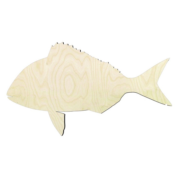 Fish -Multiple Sizes Wood Cutout - wood cutout by Growing Tree Gallery