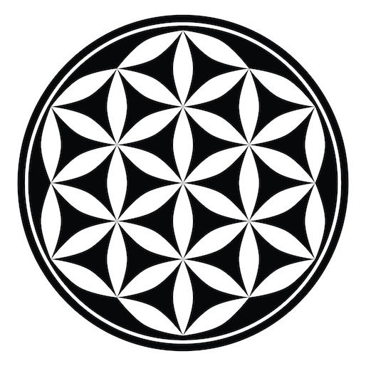 Flower of life Decal- Laptop sticker - Outdoor Vinyl - Car Decal - vinyl decal by Growing Tree Gallery