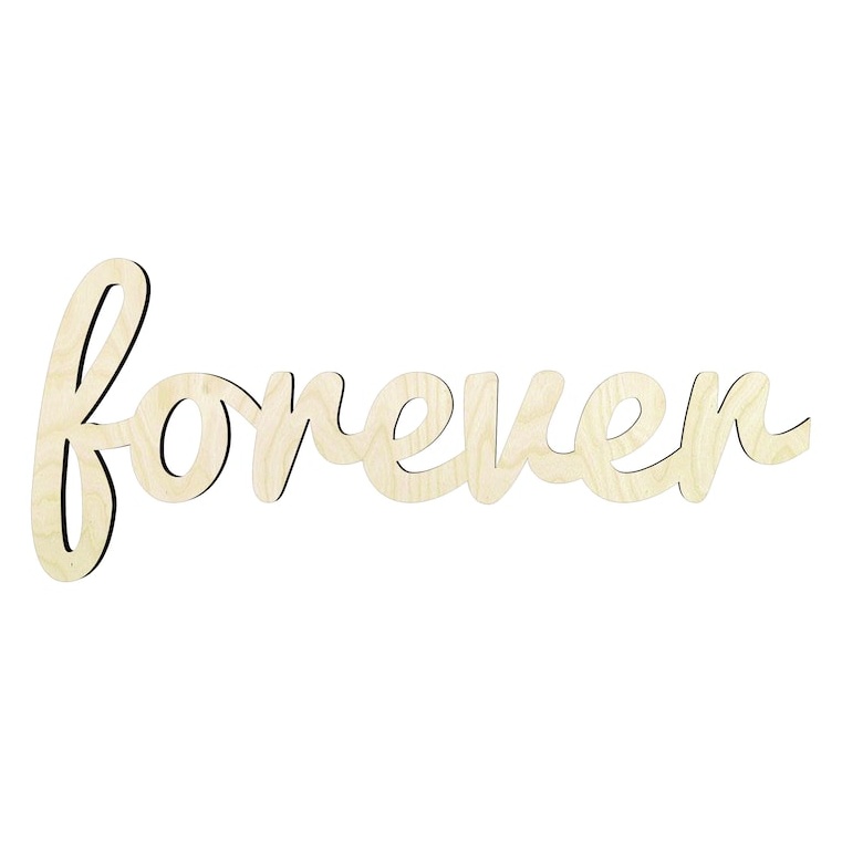 forever word cutout - Multiple Sizes - wood cutout by Growing Tree Gallery