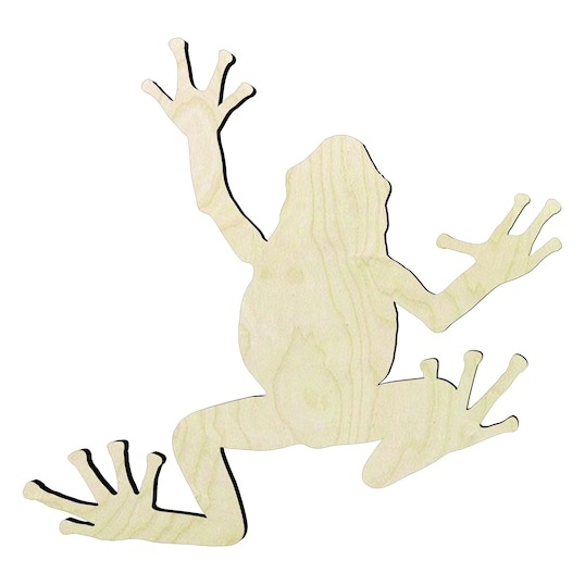 Frog -Multiple Sizesor un Wood Cutout - wood cutout by Growing Tree Gallery