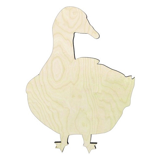 Goose -Multiple Sizes Wood Cutout - wood cutout by Growing Tree Gallery