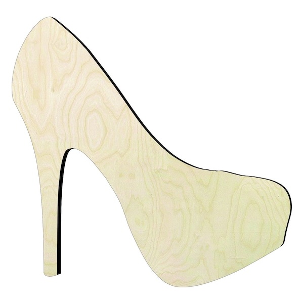 High Heel -Multiple Sizes Wood Cutout - wood cutout by Growing Tree Gallery