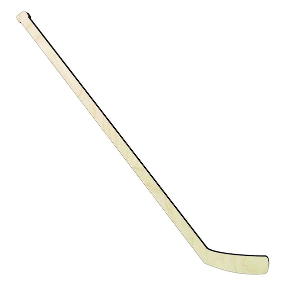Hockey Stick - Multiple Sizes Hockey stick - sports cutouts - laser-cut Baltic birch wood cutout for craft projects