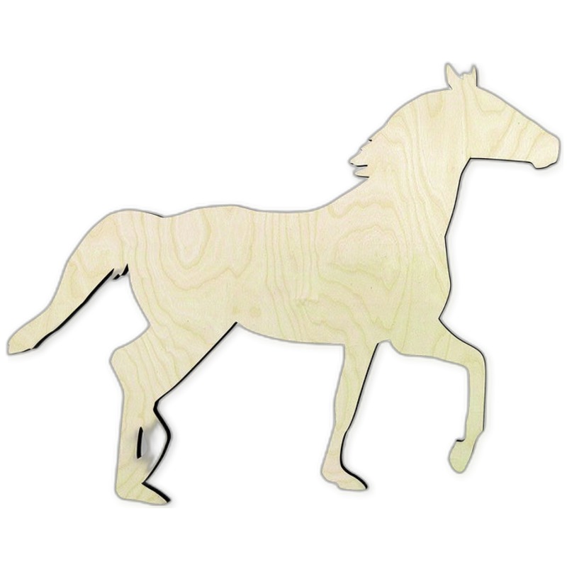 Horse Wood Cutout #3 - wood cutout by Growing Tree Gallery
