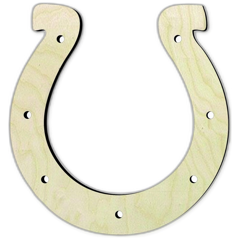 Horse Shoe Wood Cutout - Multiple Sizes - wood cutout by Growing Tree Gallery