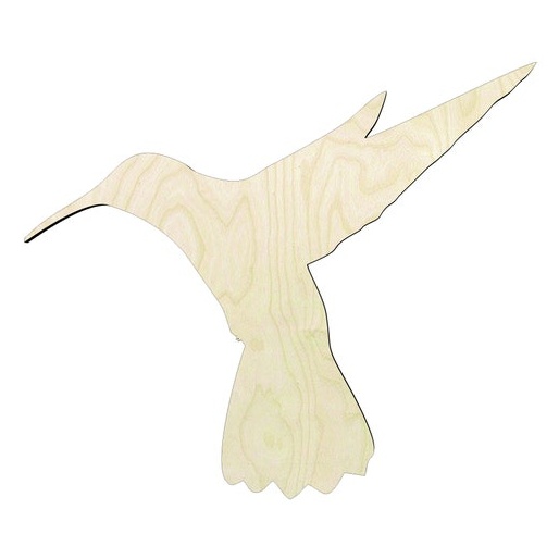 Humming bird Multiple Sizes Wood Cutout - wood cutout by Growing Tree Gallery