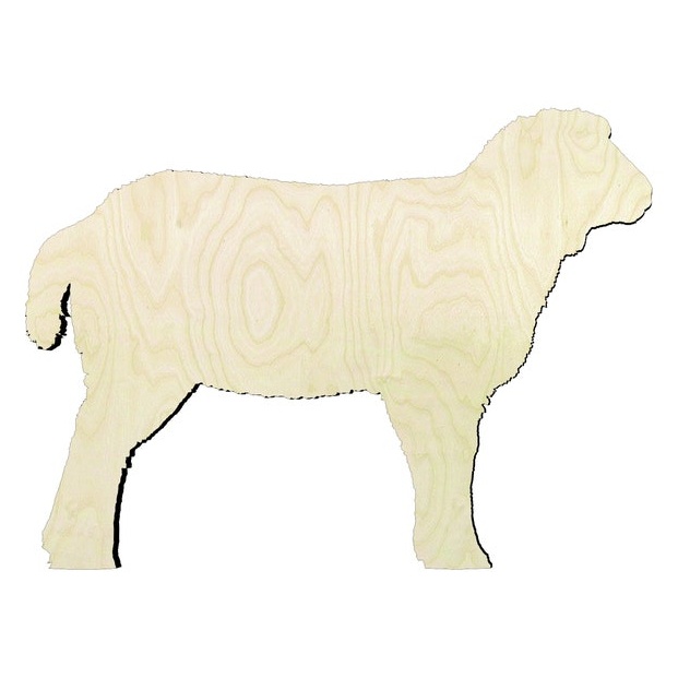 Lamb - Multiple Sizes #2 Sheep cutout - wood cutout by Growing Tree Gallery
