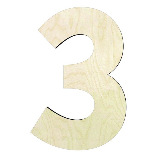 Number of your choice - Multiple Sizes Large Number cutouts - wood cutout by Growing Tree Gallery