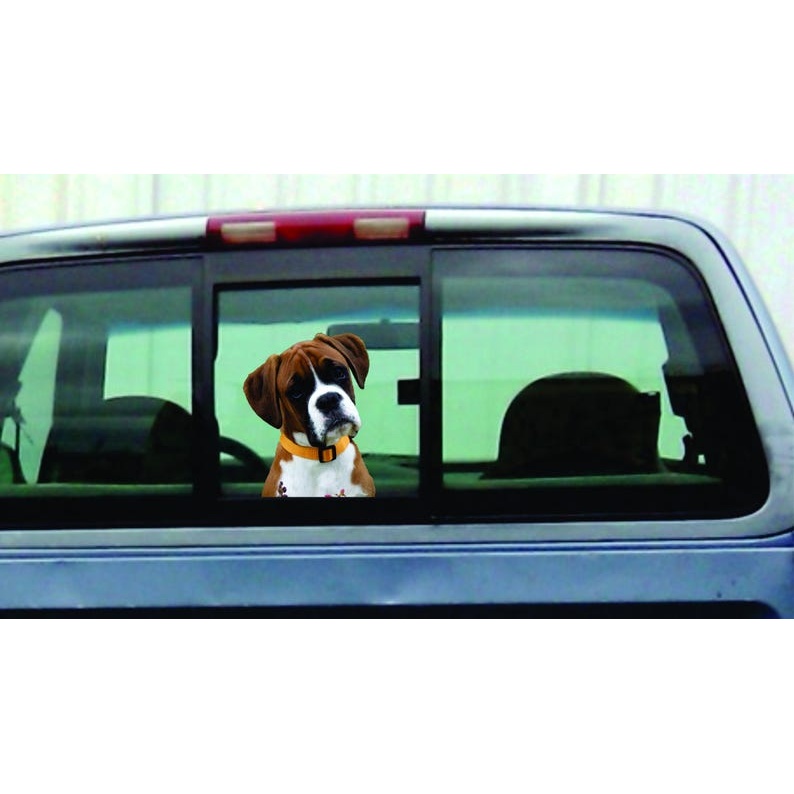 Realistic Boxer Sticker -Multiple Sizes - vinyl decal by Growing Tree Gallery