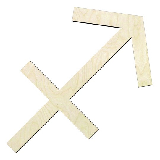 Sagittarius Astrology - Multiple Sizes sign wood#1 Wood Cutout - laser-cut Baltic birch wood cutout for craft projects