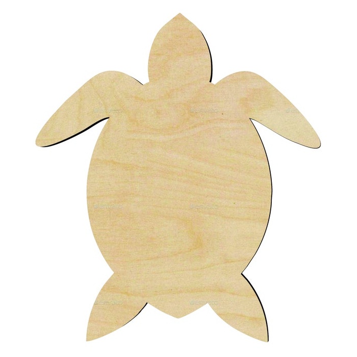 Sea Turtle - Multiple Sizes Wood Wood Cutout - wood cutout by Growing Tree Gallery