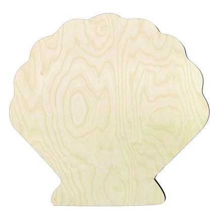 SeaShell Multiple Sizes Wood Cutout - wood cutout by Growing Tree Gallery