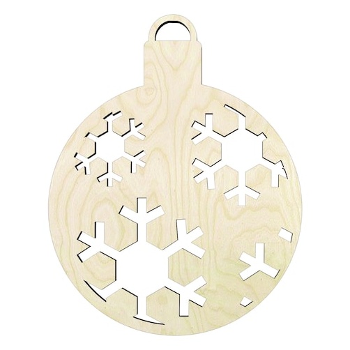 Snowflake ornament - Multiple Sizes #2 Diy Ornament. Wood Cutout - wood cutout by Growing Tree Gallery