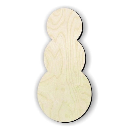Snowman#3 wood cutout - wood cutout by Growing Tree Gallery