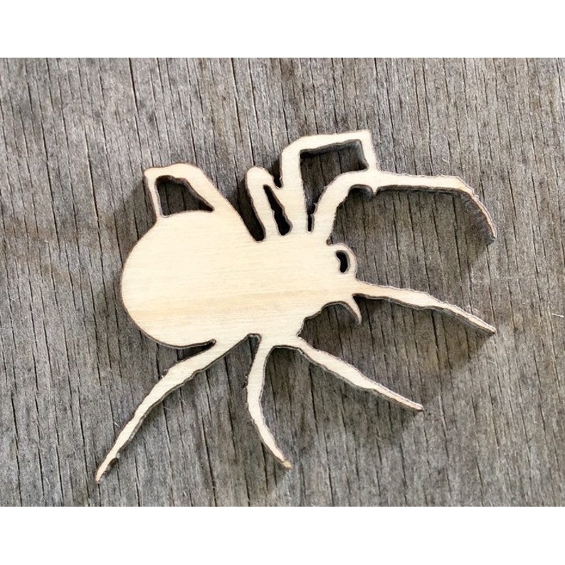 Spider -Multiple Sizes Wood Cutout - wood cutout by Growing Tree Gallery