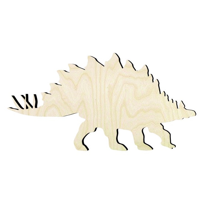stegosaurus dinosaur - Multiple Sizes Wood Cut outs - Craft project- craft supply - wood cutout by Growing Tree Gallery