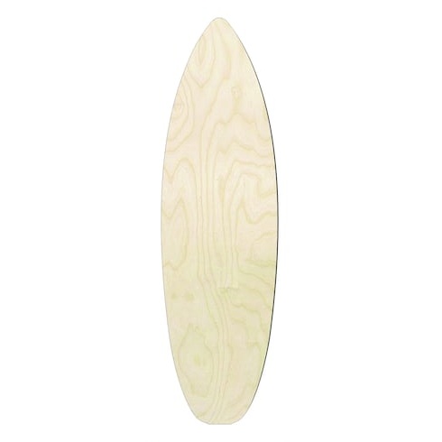 Surf board Multiple Sizes Wood Cutout - laser-cut Baltic birch wood cutout for craft projects