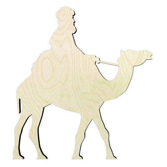 Three Wise Men (1/3)set - Multiple Sizes #2 Wood Cutout - wood cutout by Growing Tree Gallery