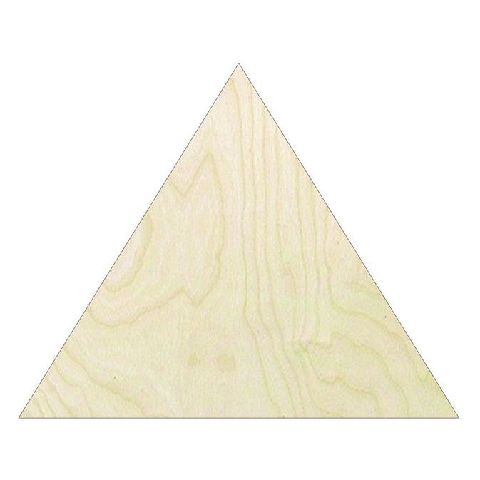Triangle - Multiple Sizes geometric shape Wood Cutout - wood cutout by Growing Tree Gallery